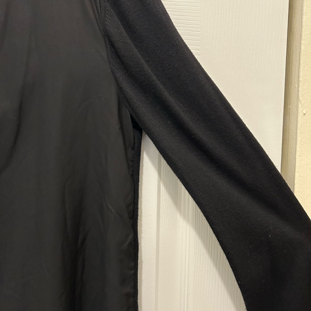 Lululemon black athletica sweater with satin back panel size (small) Women. - Picture 5 of 8